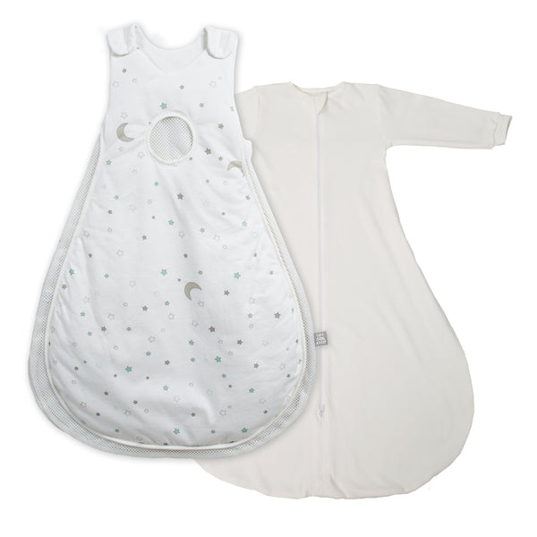 Button-Bild Babyschlafsäcke, Beispiel: Sternenzauber mit Ärmeln