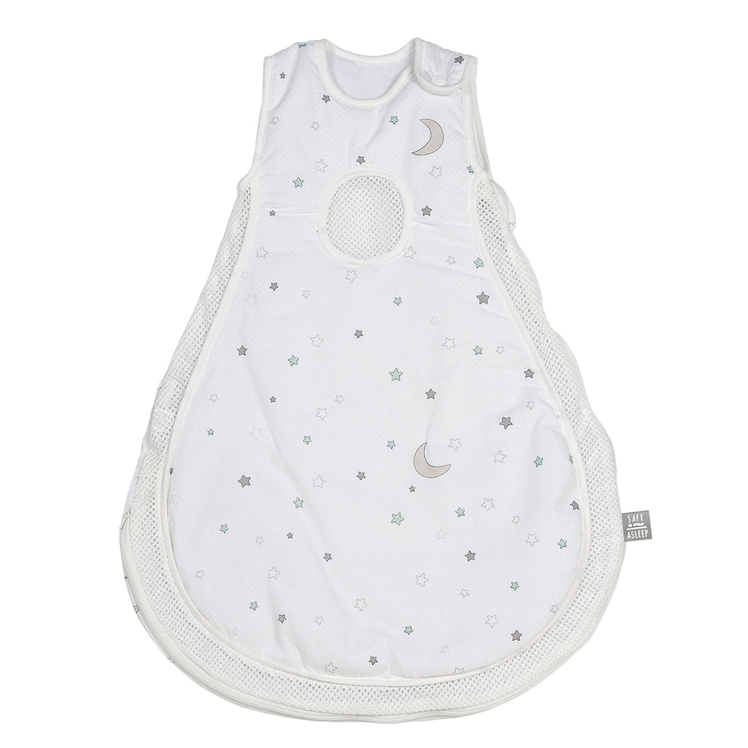 'safe asleep®' Schlafsack Easy Air, Design 'Sternenzauber', aus Baumwolle & Mesh – Freisteller (1/3)