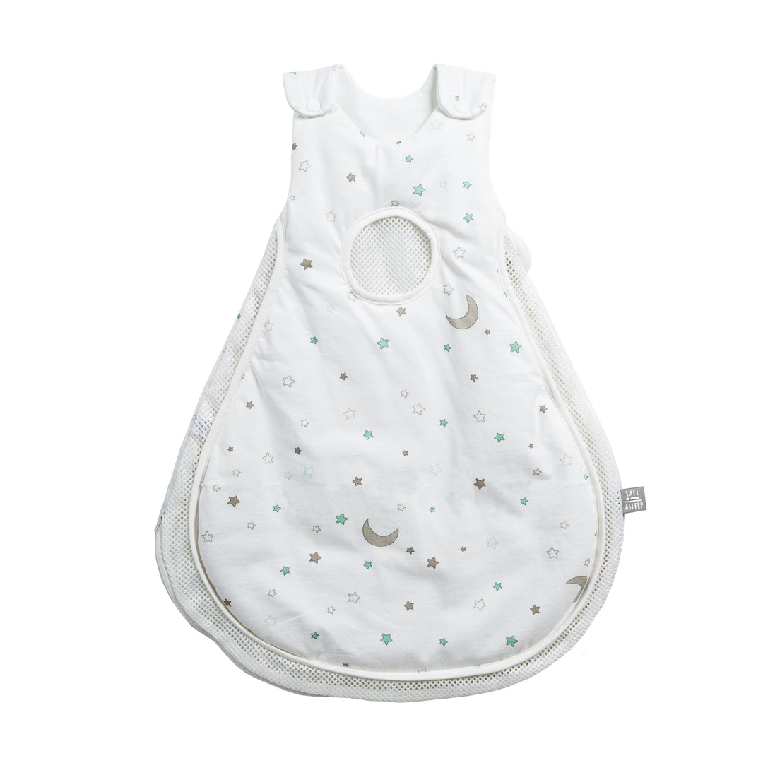 'safe asleep®' Schlafsack Air, Design 'Sternenzauber', aus Baumwoll-Jersey – Freisteller (1/2)