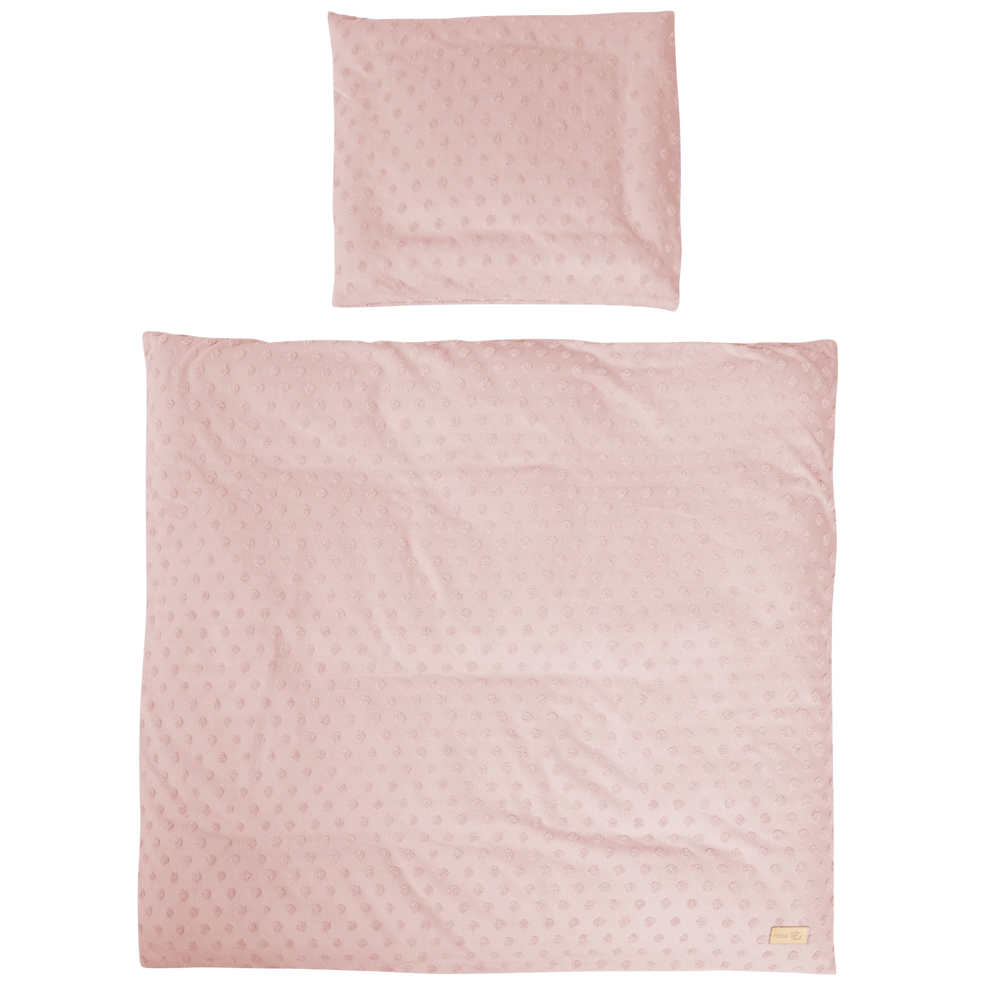 Organic Cradle Bedding 'Lil Planet', 2-Piece, Pink/Mauve, 80 x 80 cm, Jersey GOTS Certified – Cutout (1/8)
