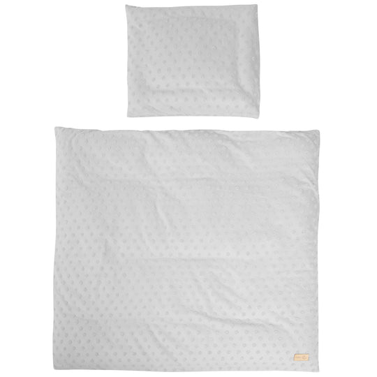 Organic linge de berceau 'Lil Planet', 2pièces, gris argenté, 80 x 80 cm, jersey GOTS certifié – Détourage (1/8)