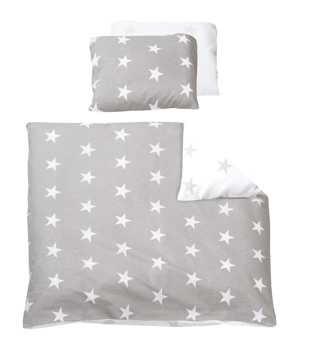 Linge de berceau 'Little Stars', 2pièces set de berceau, linge de lit bébé 80 x 80 cm, 100 % coton – Détourage (1/1)