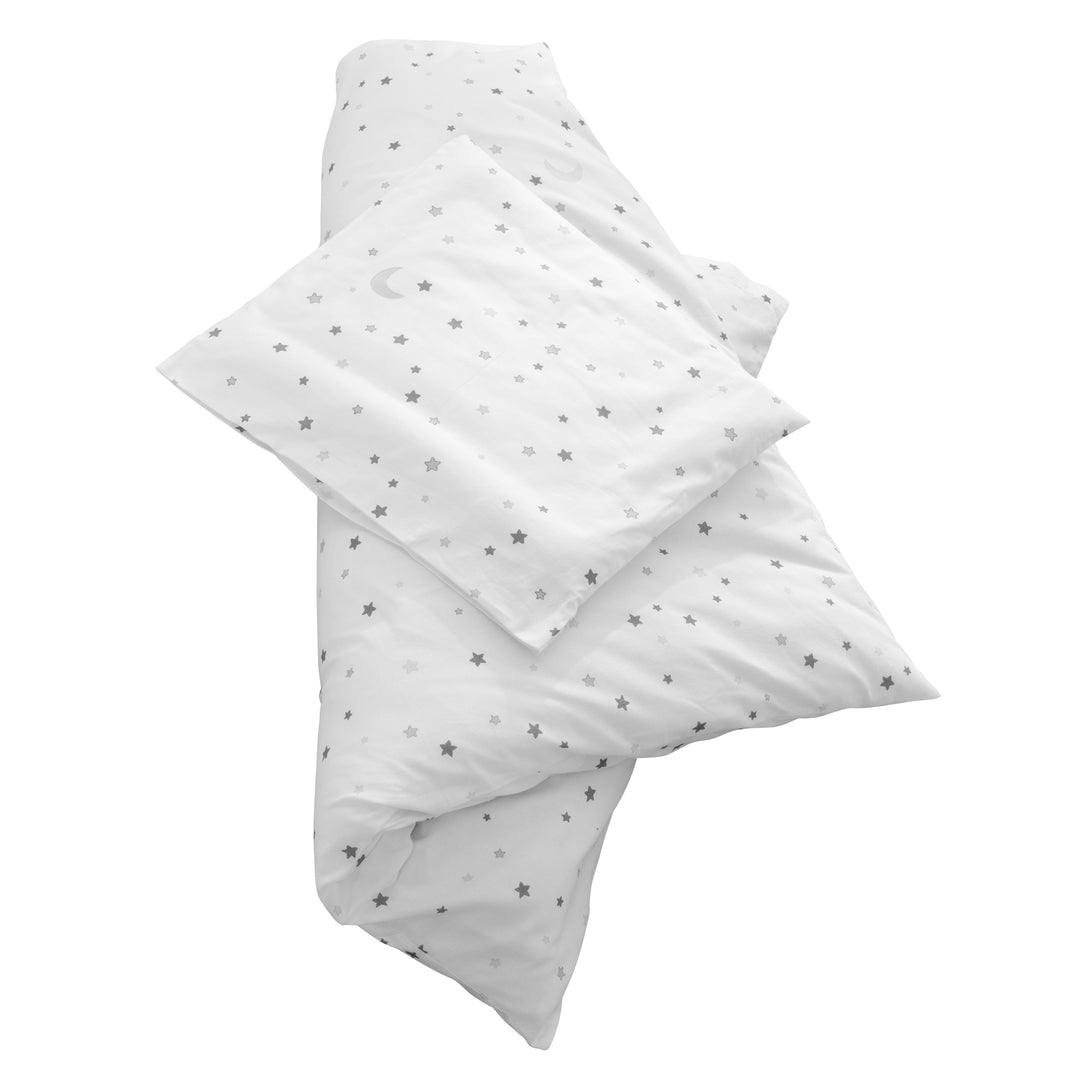 Biancheria per culla 'Sternenzauber grigio', 2pezzi set culla, 80 x 80 cm, 100 % cotone – Ritaglio (2/4)