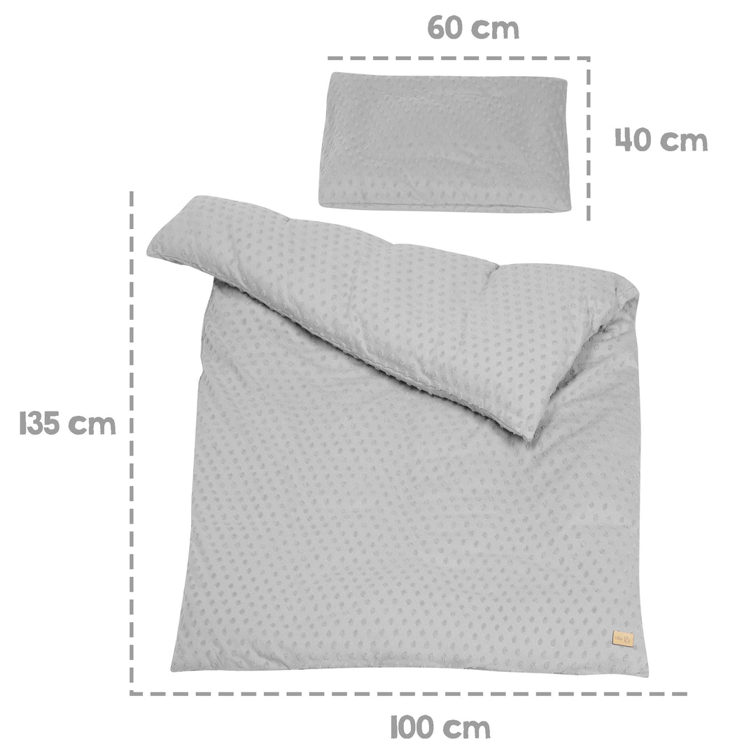 Organic Bedding 'Lil Planet', 2-Piece, Silver Grey, 100 x 135 cm, Jersey GOTS Certified – Infographic (6/8)
