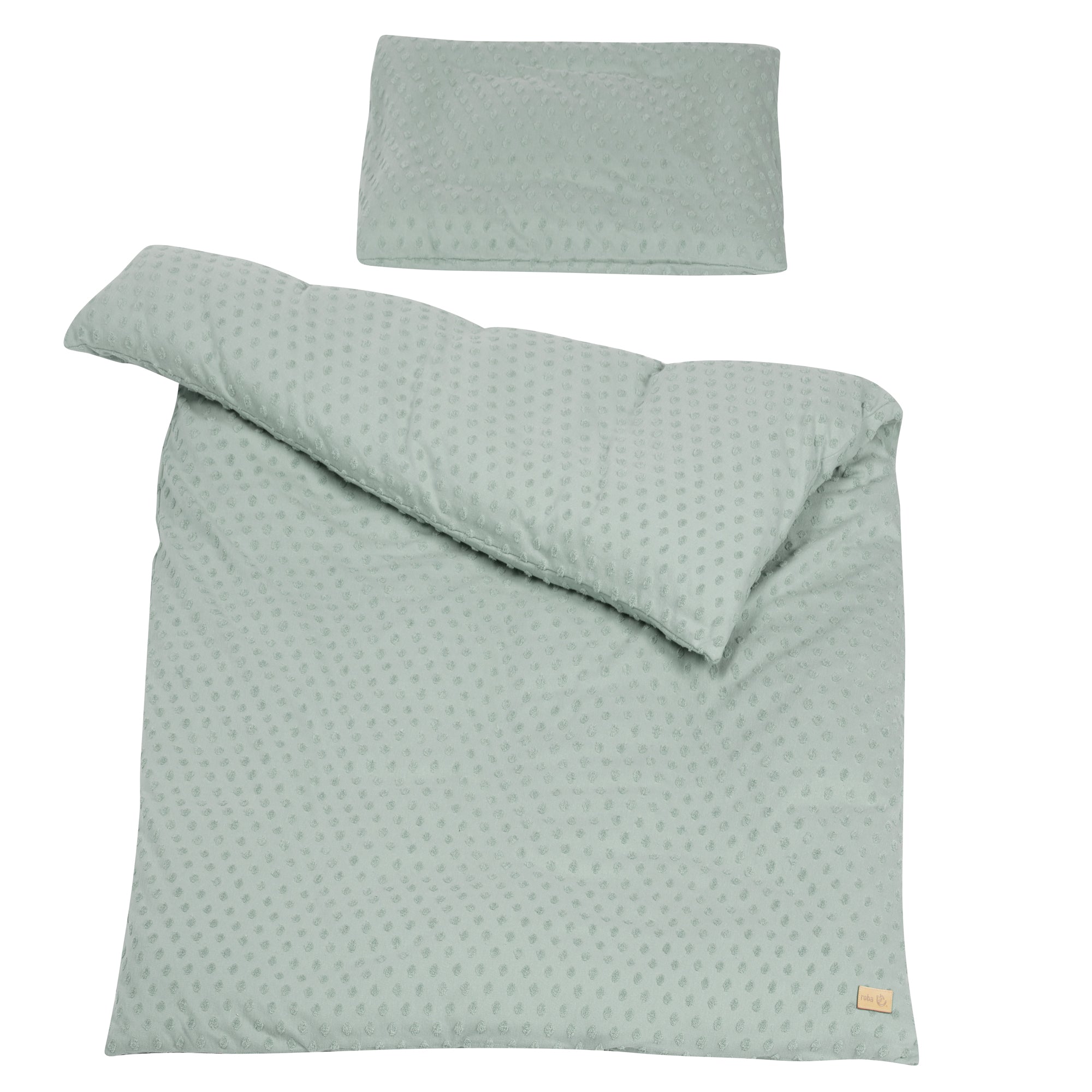 Organic linge de lit 'Lil Planet', 2pièces, frosty green, 100 x 135 cm, jersey GOTS certifié – Détourage (1/8)