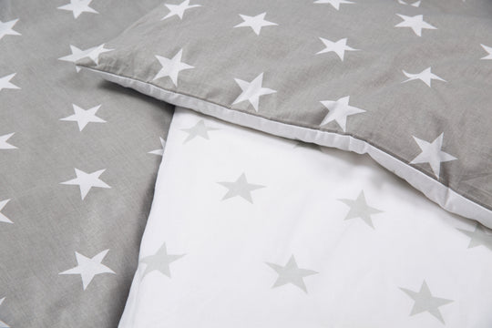 Bettwäsche 'Little Stars', 2-tlg Babybettwäsche, 100 x 135 cm, 100 % Baumwolle, Decken- & Kissenbezug – Produktbild (2/2)