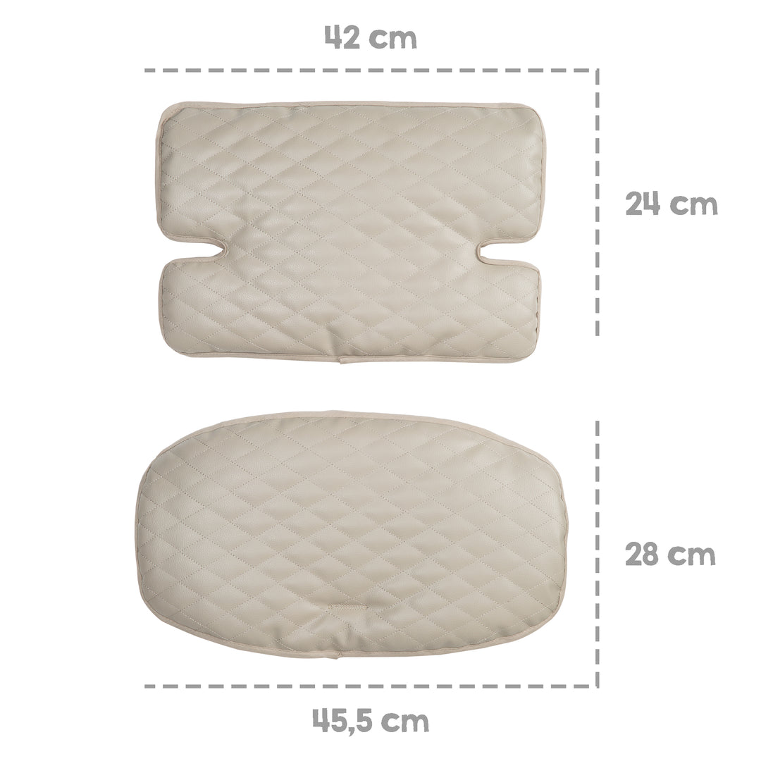 Sitzverkleinerer 'Luxe' - 2-tlg. Einlage 'Greyish gesteppt' für alle 'Sit Up' Hochstühle – Infografik (5/5)