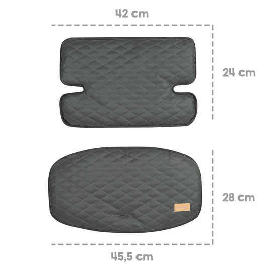 Riduttore per seduta 'Luxe' - 2pezzi. riduttore 'Graphite trapuntato' per tutti 'Sit Up' seggioloni – Infografica (5/5)