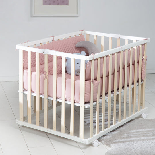 Materassino per box 'roba Style' per box 75 x 100 fino a 100 x 100 cm - Rosa / malva – Foto d'ambiente (4/7)