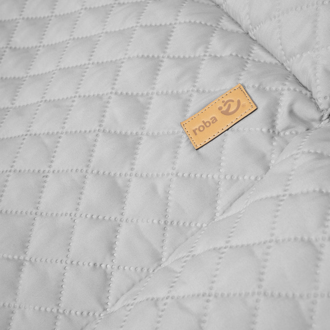 Colchoneta para parque 'roba Style' para parque 75 x 100 hasta 100 x 100 cm - Gris plata – Foto de detalle (5/7)
