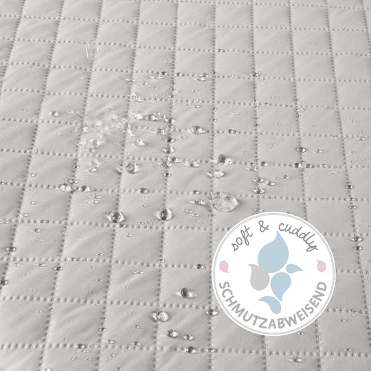 Colchoneta para parque 'roba Style' para parque 75 x 100 hasta 100 x 100 cm - Gris plata – Infografía (2/7)