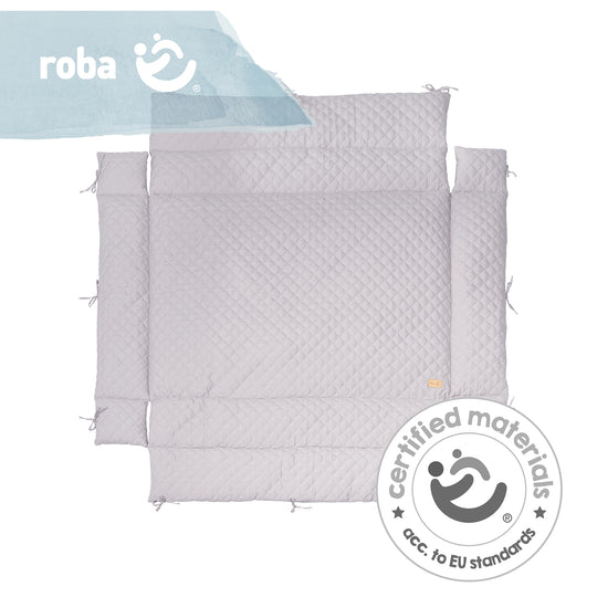Colchoneta para parque 'roba Style' para parque 75 x 100 hasta 100 x 100 cm - Gris plata – Foto del producto (7/7)