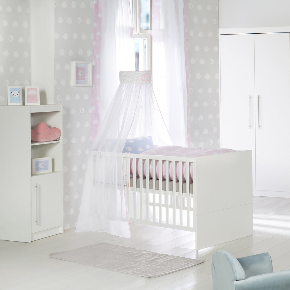 Standregal 'Maren', Holzregal für Baby- & Kinderzimmer, Korpus/Fronten weiß – Milieubild (2/6)