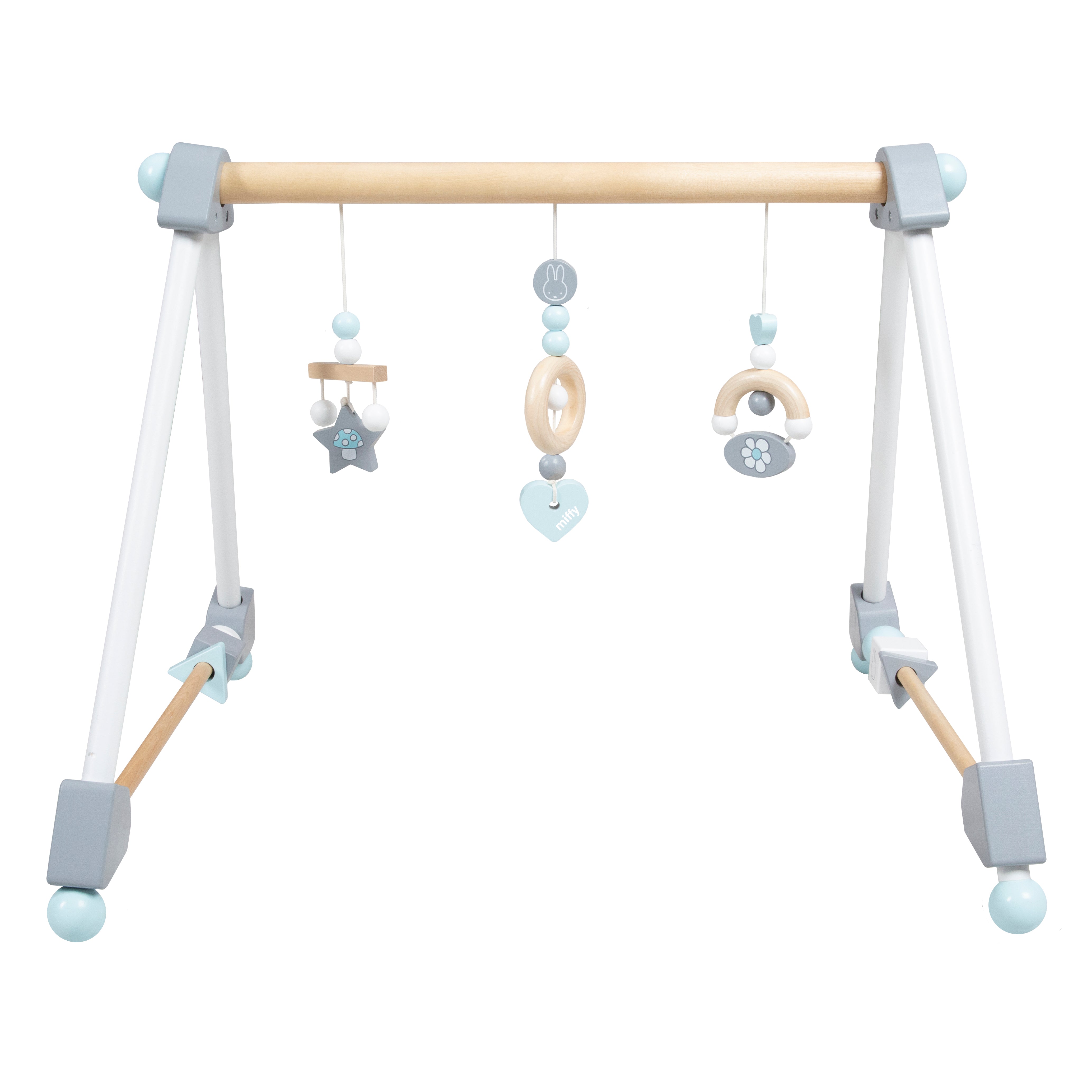 Spieltrapez 'miffy®' - Spielbogen für Babys - Spielelemente aus Holz - Mehrfarbig – Produktbild (1/4)