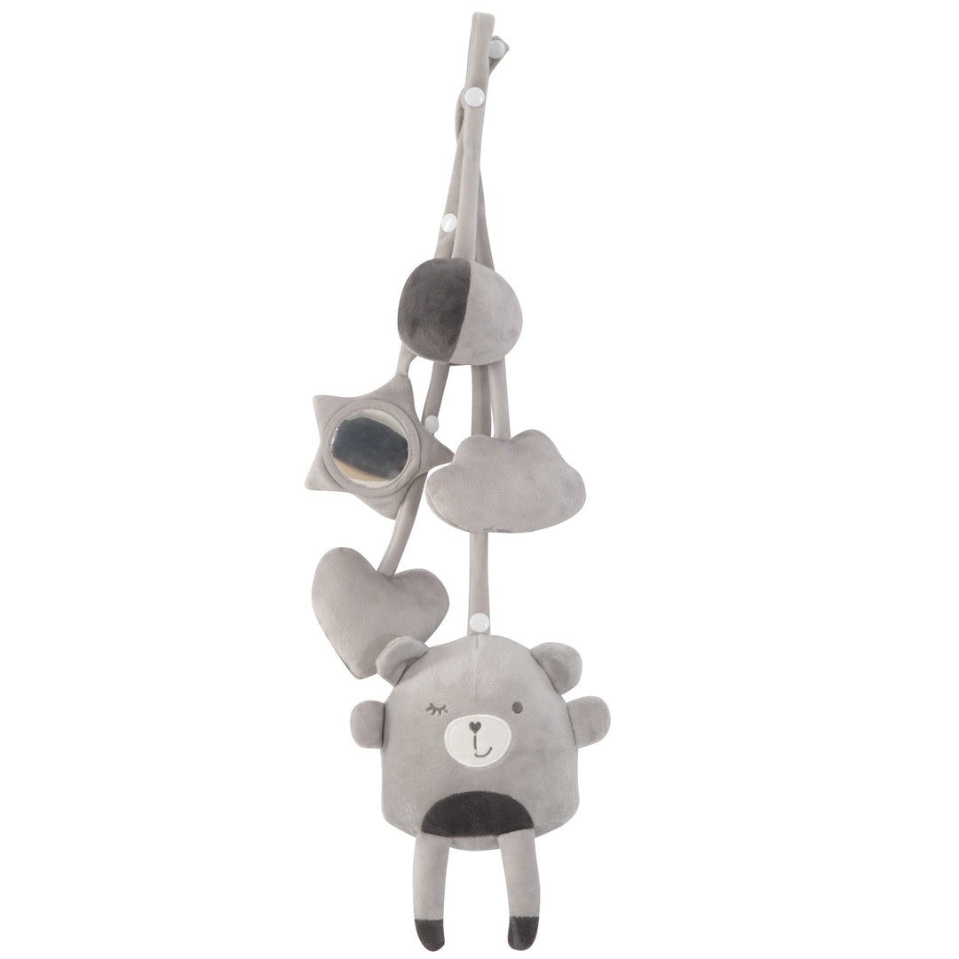 Spieltrapez inkl. Spielset 'roba Style' silbergrau – universeller Spielebogen aus weiß lackiertem Holz – Produktbild (9/10)