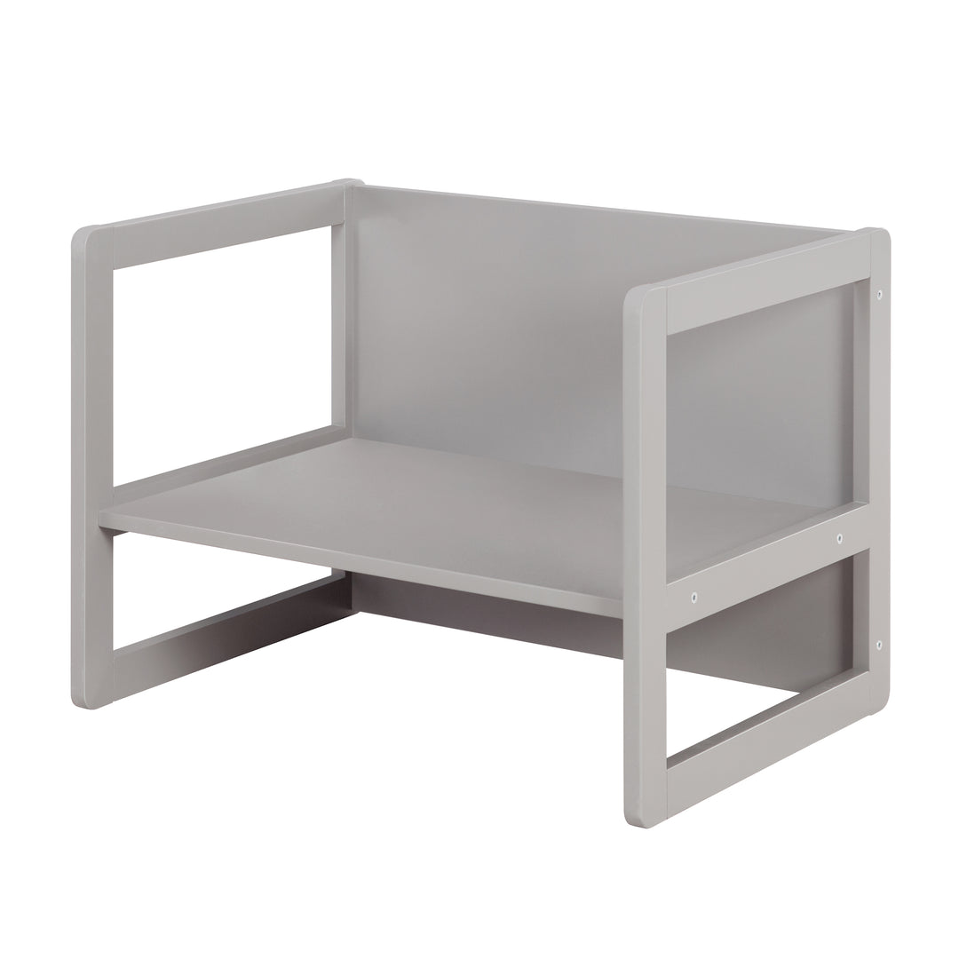 Set de mesa y sillas infantil 3in1- taburete reversible & mesa - A banco infantil convertible - Taupe – Recorte (12/19)