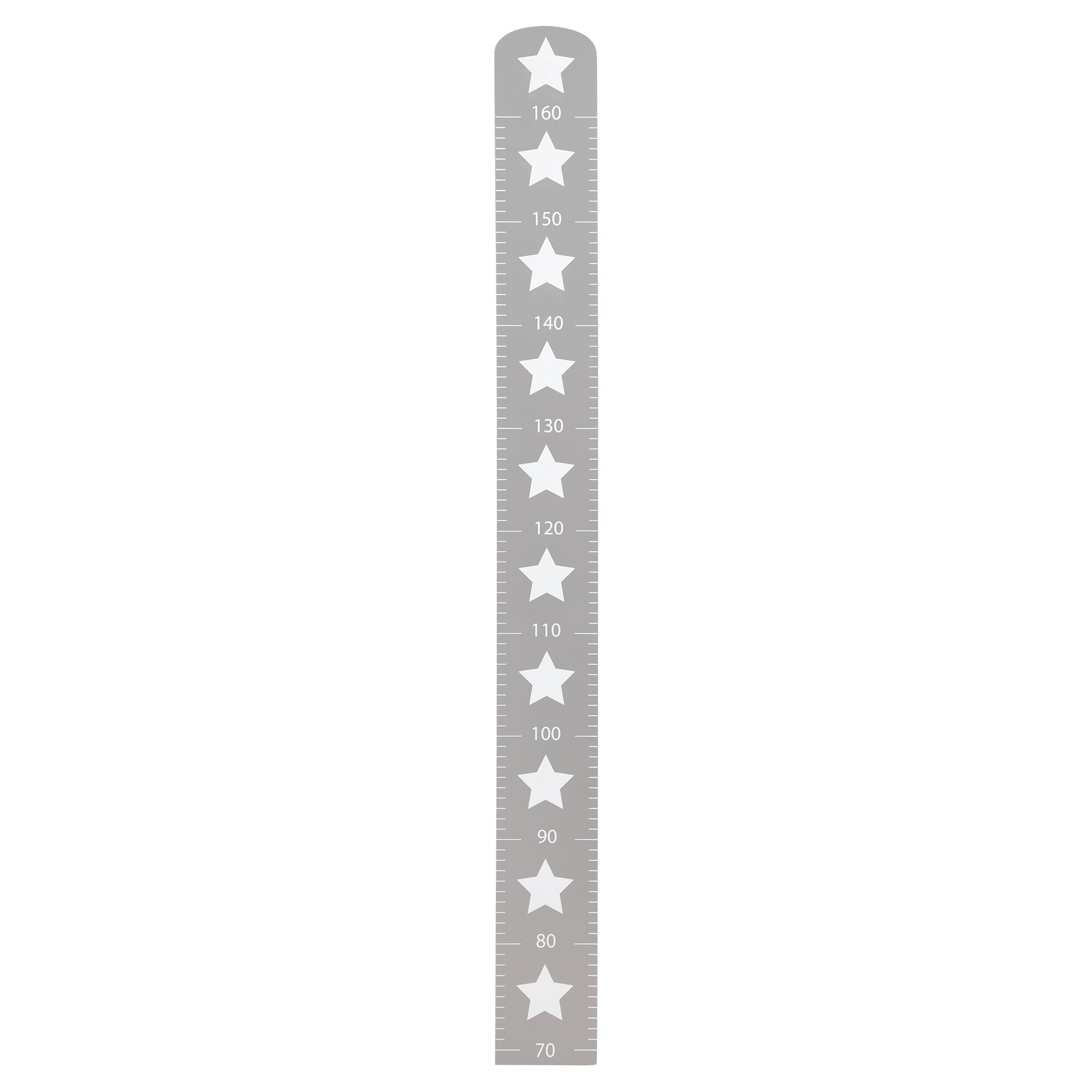 Messlatte 'Little Stars' mit Sterne Motiv, Skala bis 160 cm, Messleiste aus Holz, grau – Freisteller (1/4)