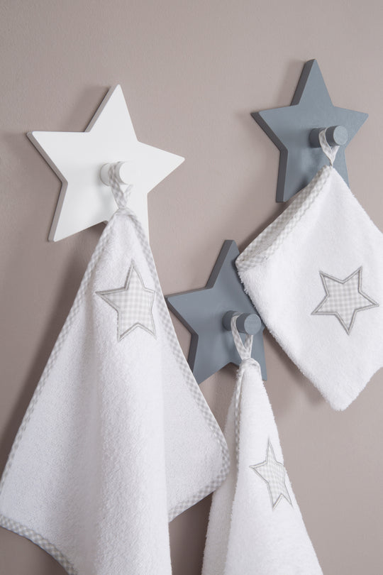 Crochets muraux 'Little Stars' avec étoiles motif, porte-manteau mural & décoratif pour chambre de bébé et d'enfant – Photo du produit (2/3)