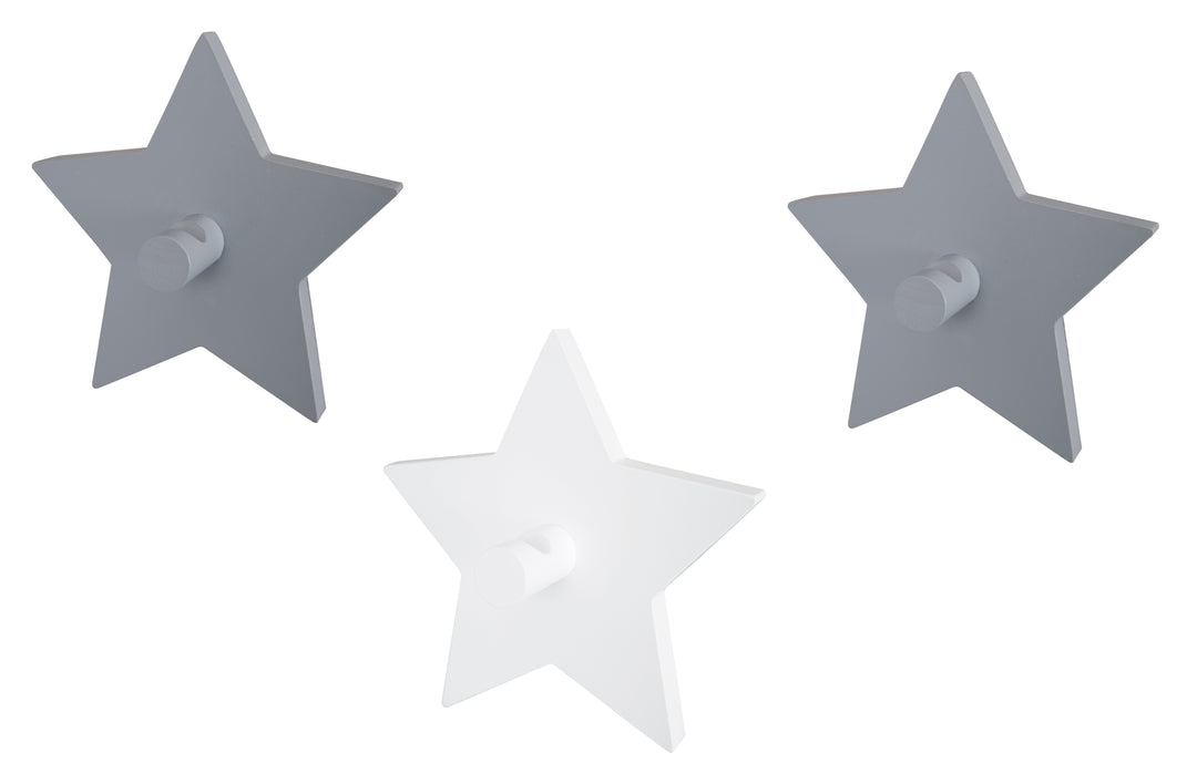 Crochets muraux 'Little Stars' avec étoiles motif, porte-manteau mural & décoratif pour chambre de bébé et d'enfant – Photo du produit (3/3)