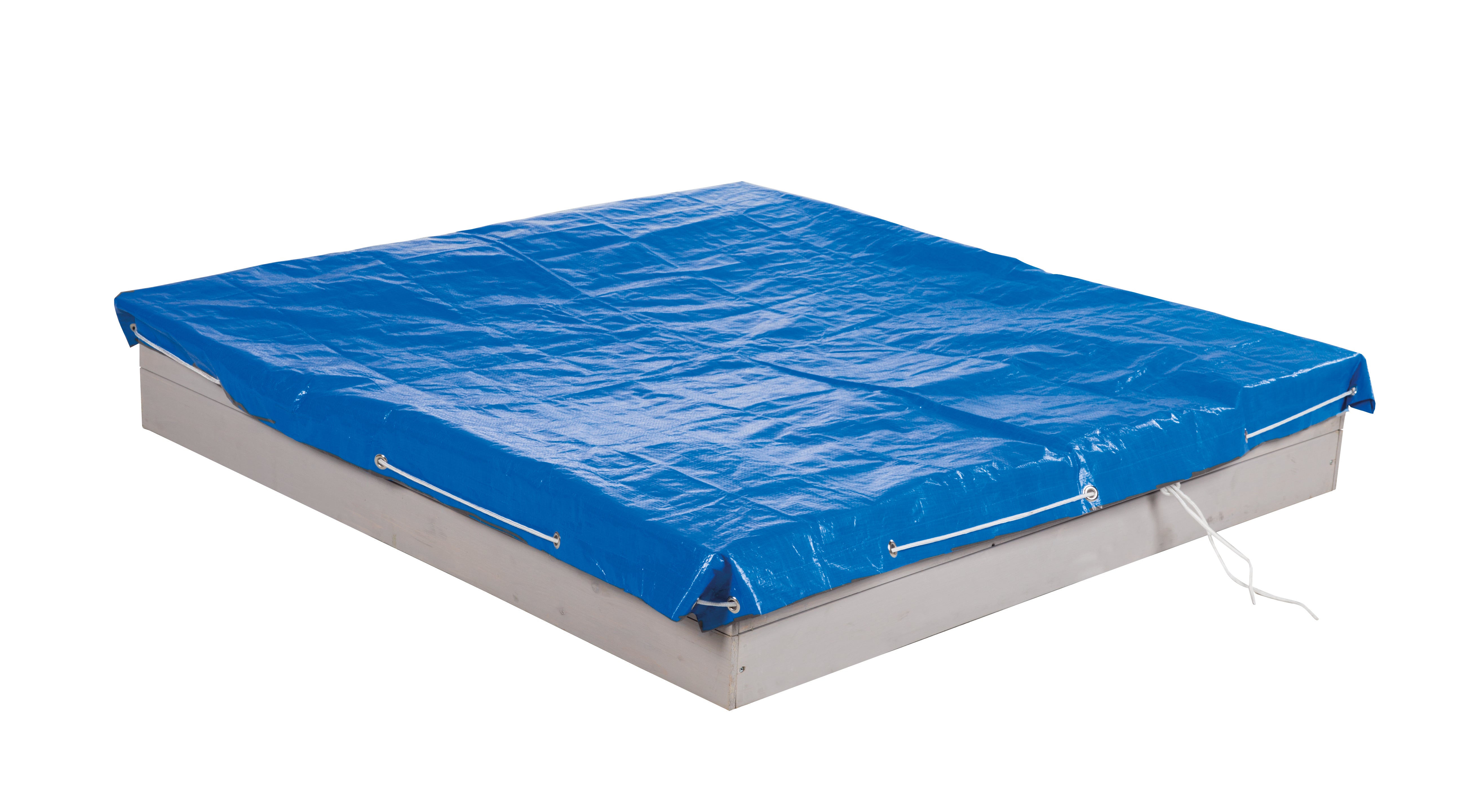 Cover Tarpaulin for Sandboxes, 154 x 154 cm, Weatherproof, Metal Eyelets for Fixing – Product Image (1/3)