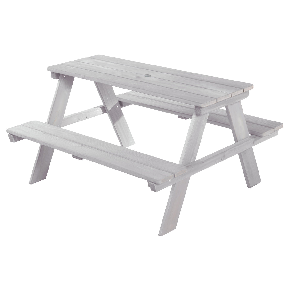 Children's Seating Set 'Outdoor+', Wetterfeste Seating Set 'Picknick for 4', Made of Solid Wood, Grey – Cutout (1/8)