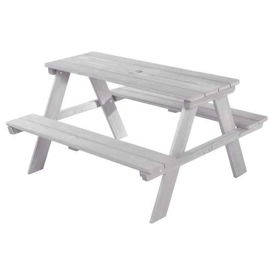 Children's Seating Set 'Outdoor+', Wetterfeste Seating Set 'Picknick for 4', Made of Solid Wood, Grey – Cutout (1/8)