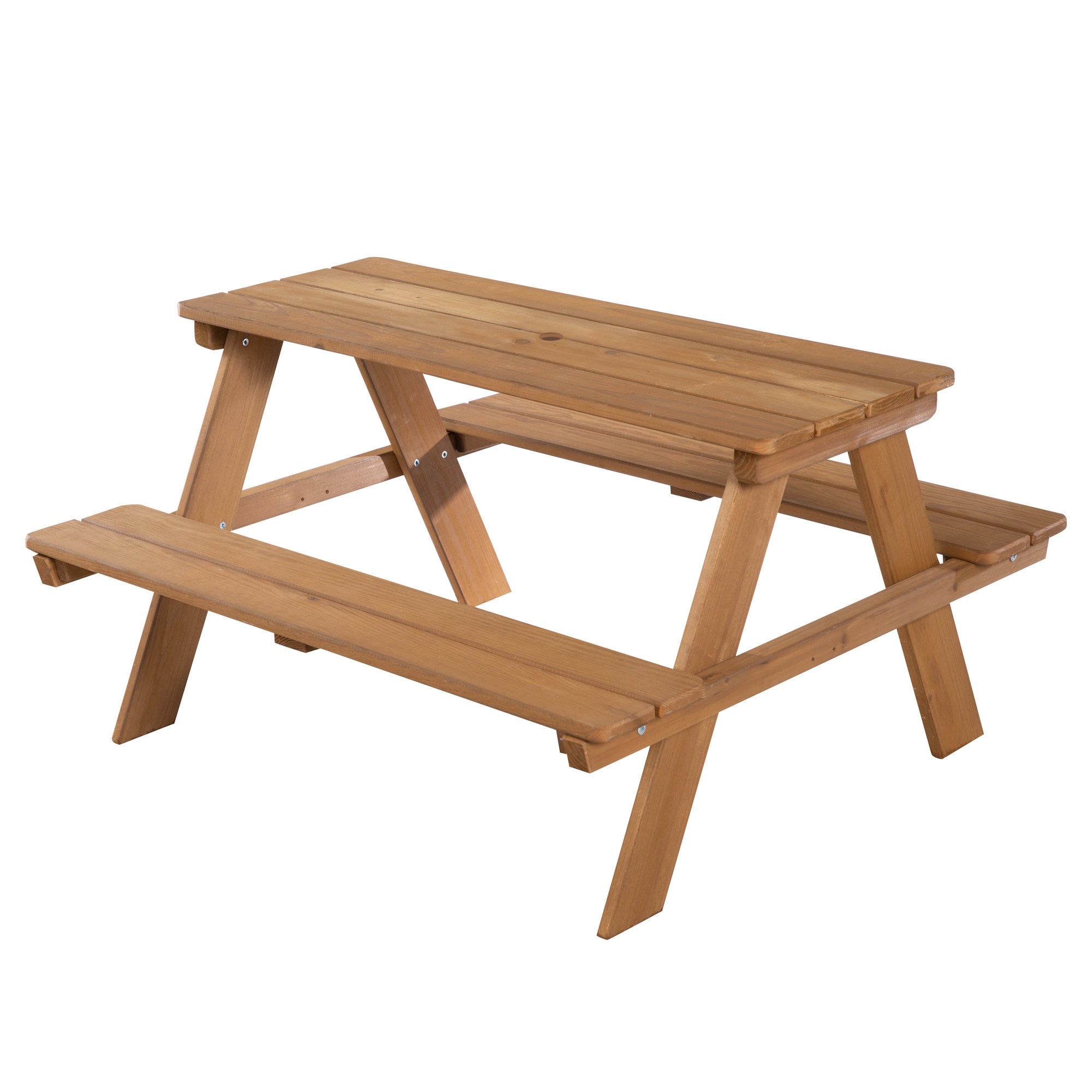 Children's Seating Set 'Outdoor+', Wetterfeste Seating Set 'Picknick for 4', Solid Wood, Teak Look – Cutout (1/11)