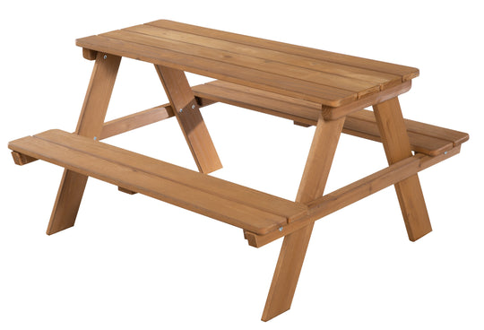 Children's Seating Set 'Outdoor+', Wetterfeste Seating Set 'Picknick for 4', Solid Wood, Teak Look – Product Image (3/11)