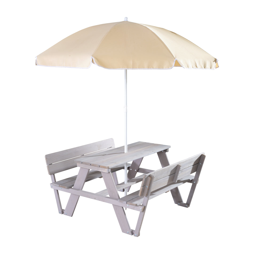 Kindersitzgruppe 'PICKNICK for 4' mit Lehne, inkl. Schirm-Set – Freisteller (1/10)