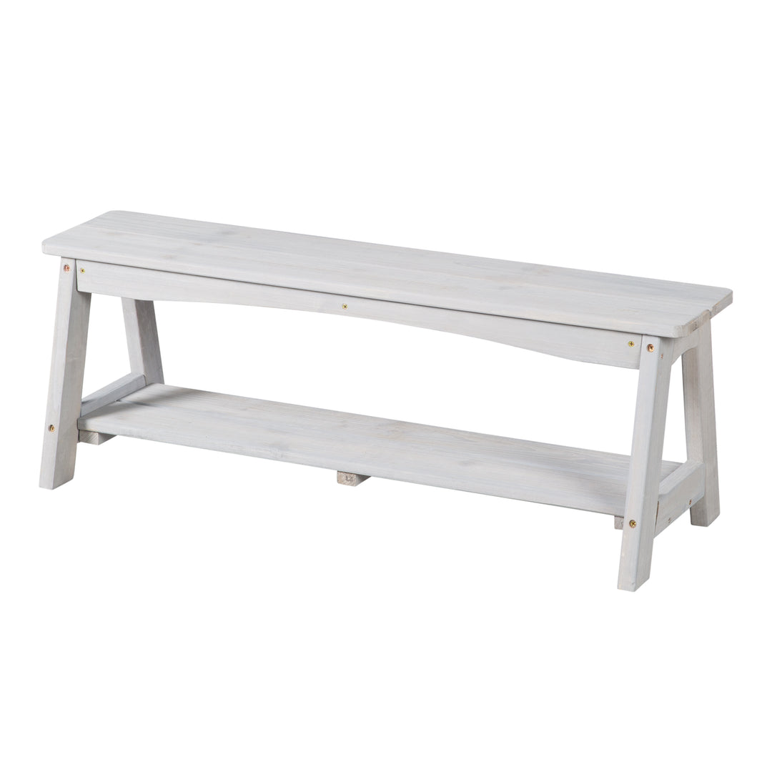 Set de mesa y sillas outdoor+ 1 mesa, 2 bancos, sombrilla & cojines de asiento 'Little Stars' - Gris – Recorte (9/16)