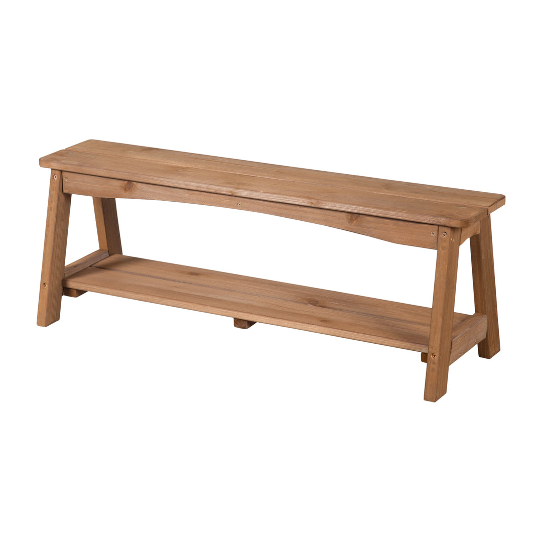 Seating Set Outdoor+ 1 Table, 2 Benches, Parasol & Seat Cushions 'Little Stars' - Teak – Cutout (9/16)