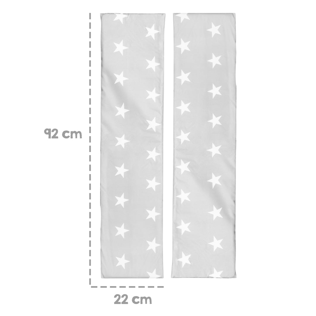 Seating Set Outdoor+ 1 Table, 2 Benches, Parasol & Seat Cushions 'Little Stars' - Teak – Infographic (15/16)