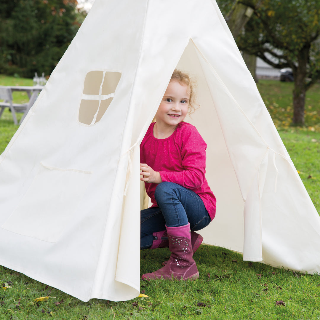 Tente indienne 'Tipi', tente de jeu enfant en tissu, incl. sac – Photo d'ambiance (4/8)