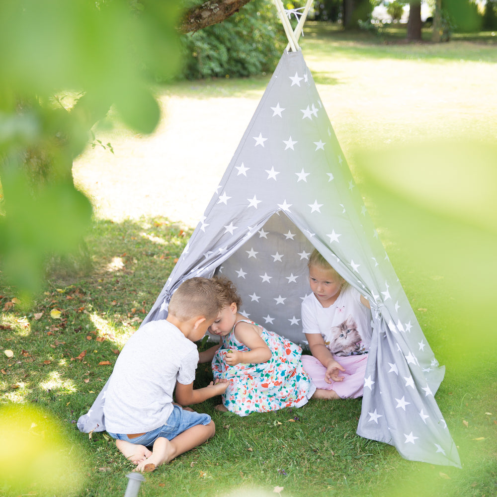 Spielzelt 'Little Stars', Bodenunterlage & Tragetasche, Wigwam für Kinderzimmer & Outdoor – Milieubild (2/29)