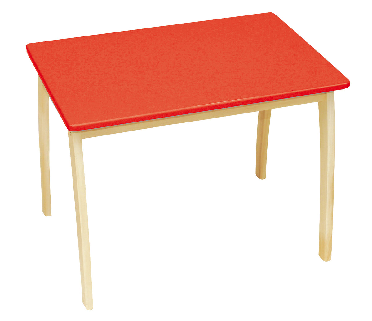 Kindertisch, aus Massivholz und MDF, mit farbig lackierter Tischplatte, HxBxT 56 x 76 x 52 cm – Produktbild (1/1)