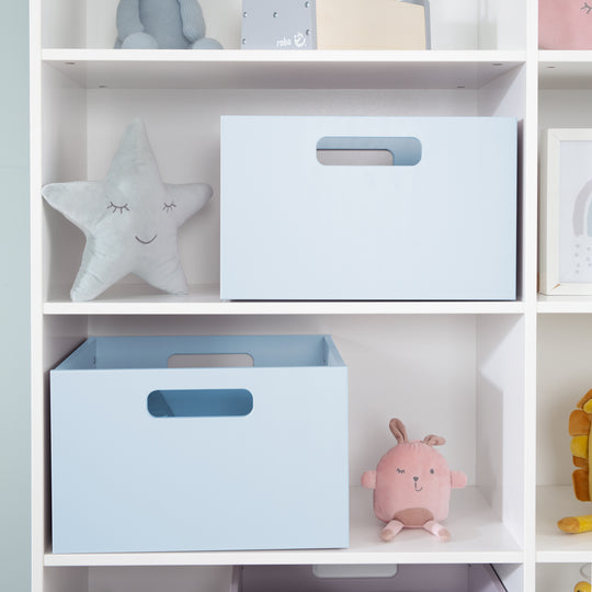 Aufbewahrungsbox für Kinderzimmer, Stauraum für Spielzeug, Deko, meerblau – Milieubild (5/10)