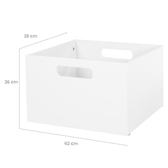 Storage Box for Children's Room, Storage Space for Toy, Decorative, White Lacquered – Infographic (4/10)
