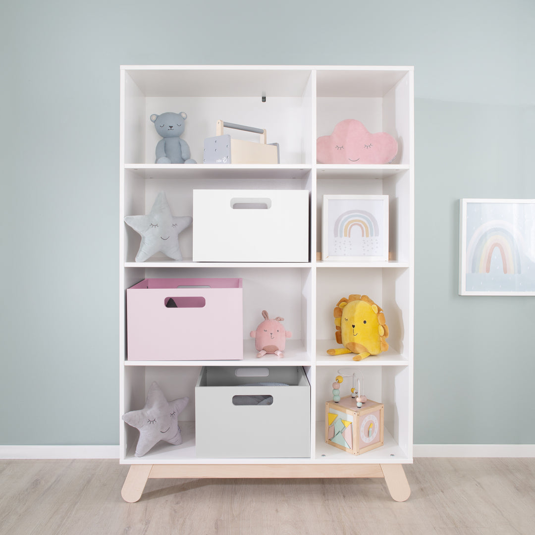 Storage Box for Children's Room, Storage Space for Toy, Decorative, White Lacquered – Lifestyle Image (8/10)