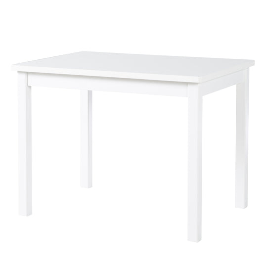 Tavolo per bambini, tavolo bianco per giocare, lavoretti creativi & disegno in cameretta, HxBxT: 51 x 66 x 50 cm – Ritaglio (1/7)