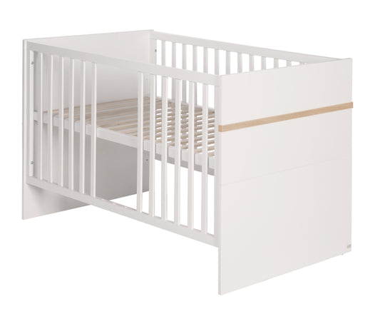 Set mobili per bambini 'Pia', 3pezzi, incl. letto per bambini 70 x 140 cm, cassettiera fasciatoio & armadio, bianco – Ritaglio (6/15)