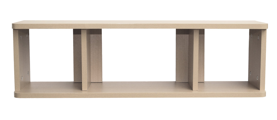Nappy Shelf, Wall Board with 2 Sliding Partitions on Hidden Guide Rail, Decor 'Ahorn' – Product Image (2/3)