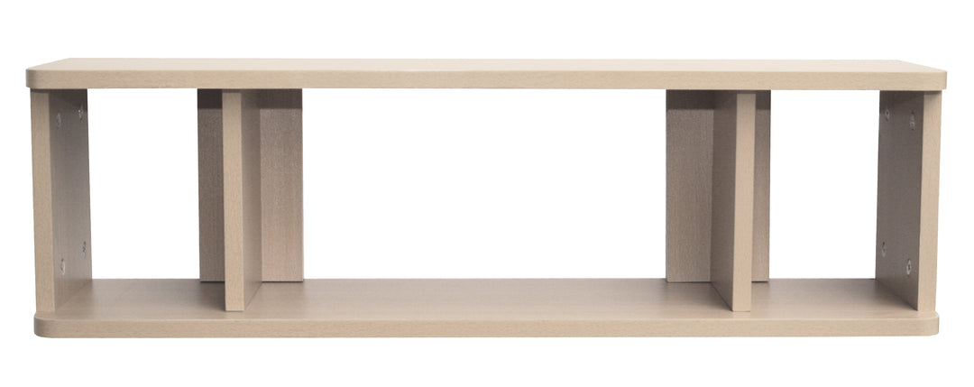Nappy Shelf, Wall Board with 2 Sliding Partitions on Hidden Guide Rail, Decor 'Ahorn' – Product Image (3/3)