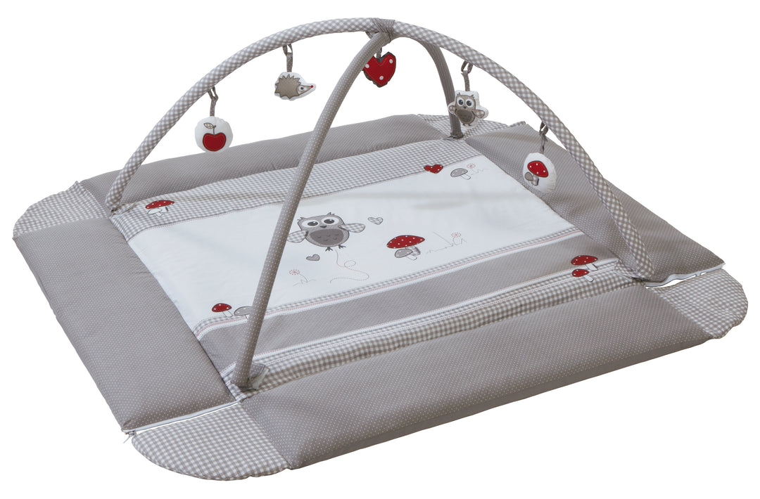 Babynest 'Adam & Eule', 4in1, Wickelauflage, Spieldecke, Activity Center & Laufgittereinlage – Produktbild (1/6)