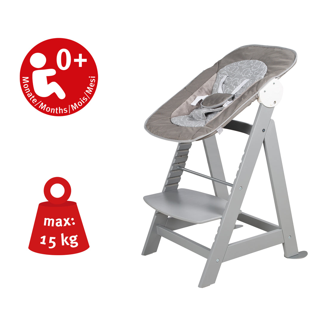 Trona set 2in1 'Born Up' - Trona evolutiva 'Sit Up' + elemento extraíble 'miffy® - Taupe – Infografía (6/11)