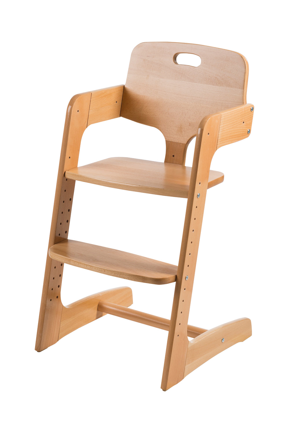 Chaise haute évolutive 'Kid Up', bois massif naturel, évolutif chaise haute pour bébés et enfants – Photo du produit (2/13)