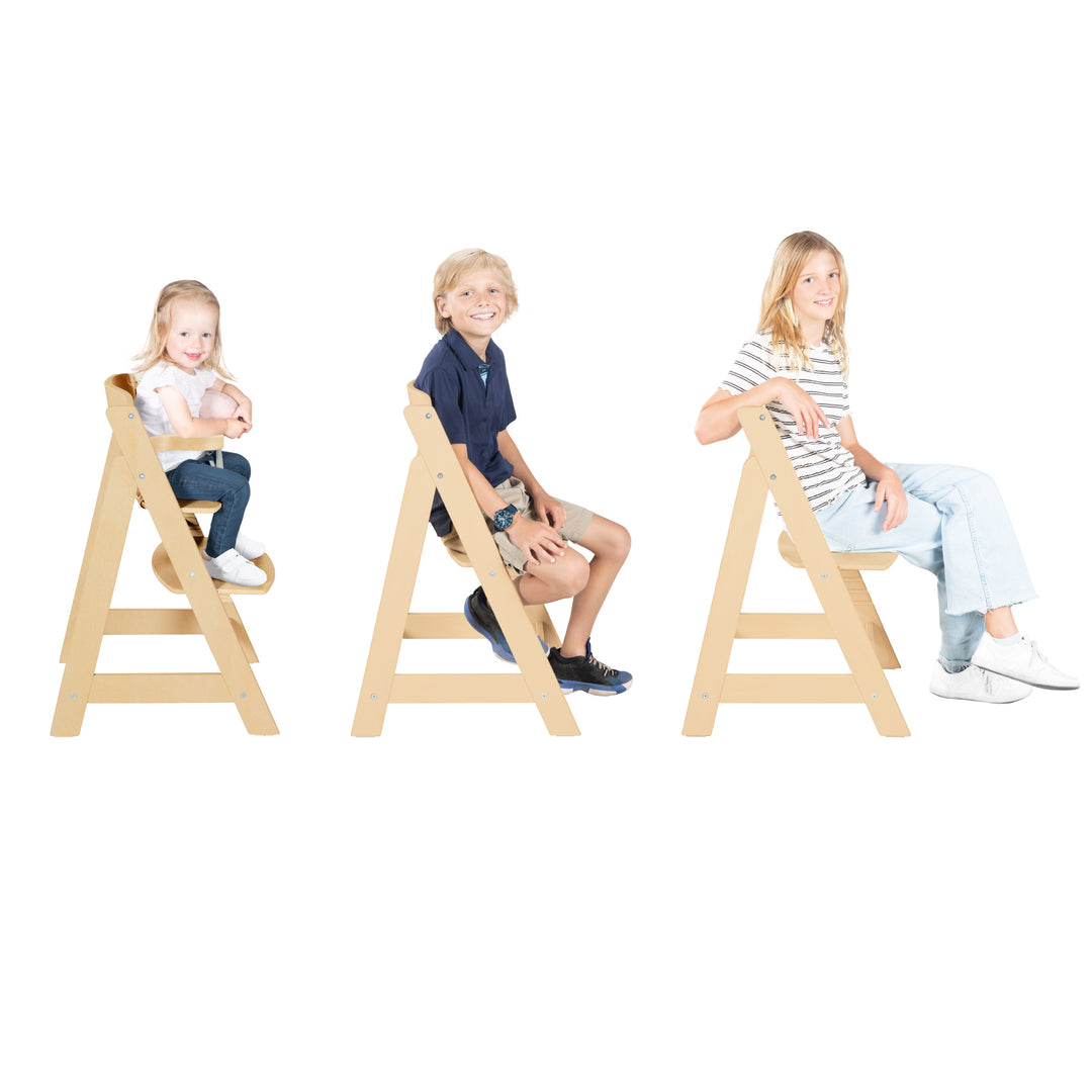 Step High Chair 'Sit Up III' - Grows with Your Child to Youth Chair - Wood Natural – Infographic (7/9)