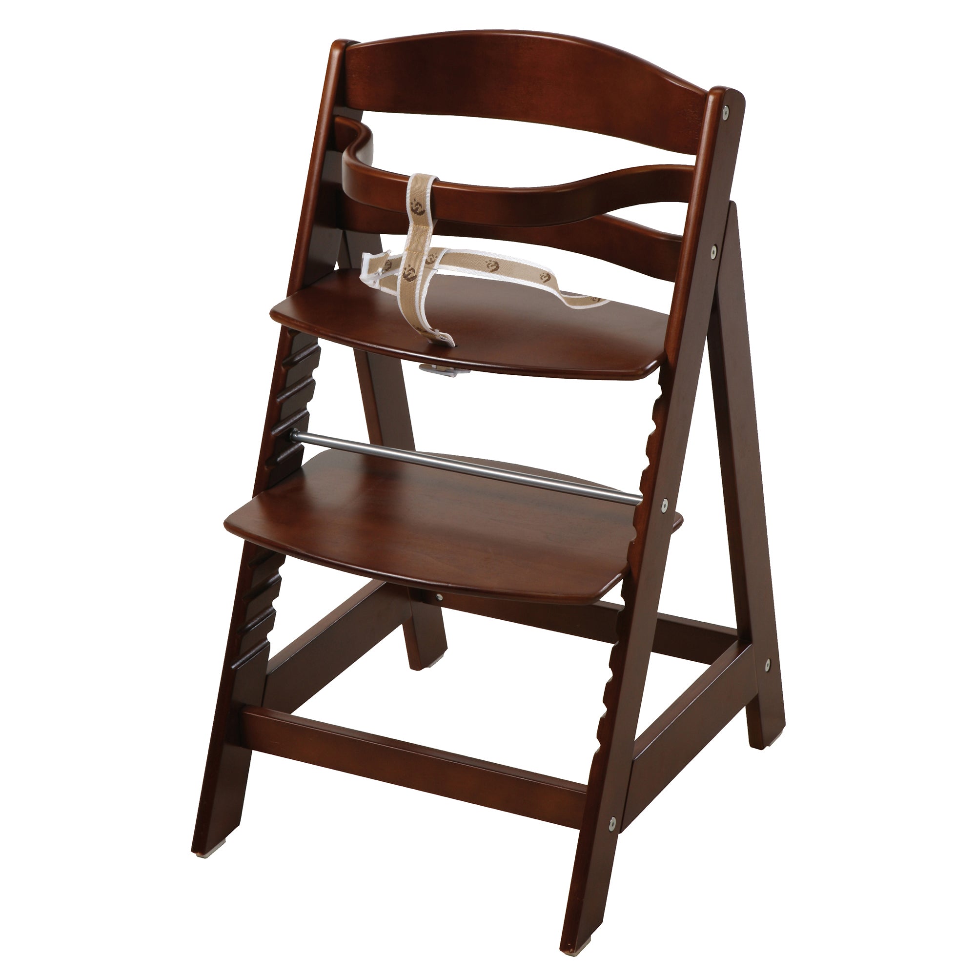Step High Chair 'Sit Up III' - Grows with Your Child to Youth Chair - Wood, Brown Stained – Cutout (1/7)