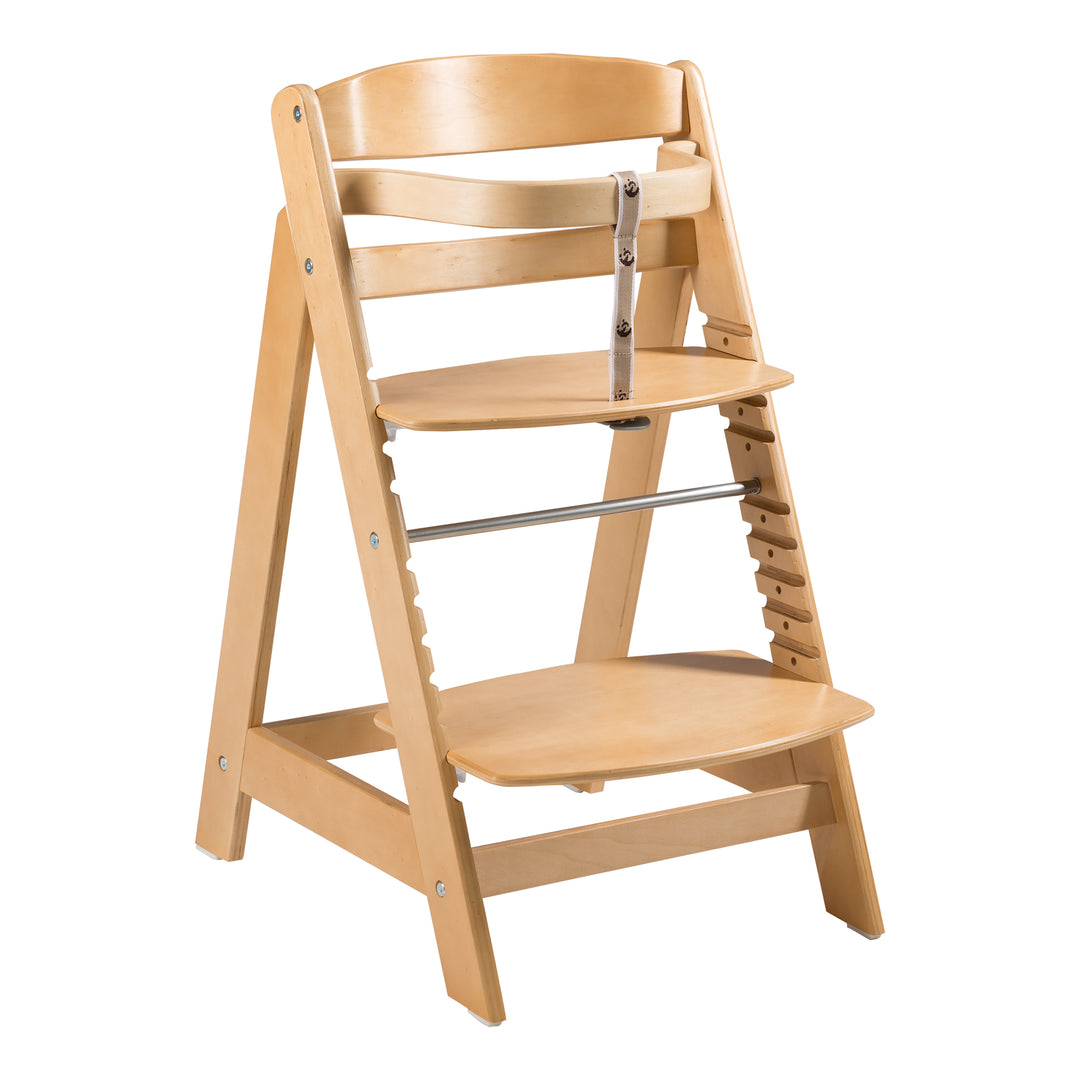 Seggiolone evolutivo 'Sit Up Click', che cresce con il bambino, innovativo chiusura a click, legno, color naturale – Ritaglio (2/10)