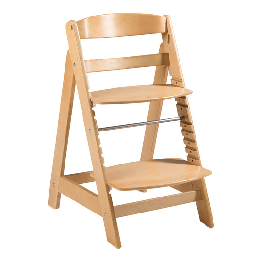 Seggiolone evolutivo 'Sit Up Click', che cresce con il bambino, innovativo chiusura a click, legno, color naturale – Ritaglio (3/10)
