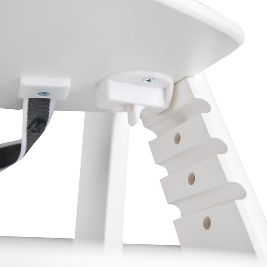 Seggiolone evolutivo 'Sit Up Click', che cresce con il bambino, innovativo chiusura a click, legno, bianco – Foto di dettaglio (5/10)